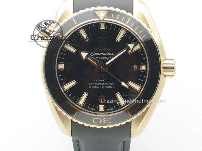 0812 De Ville Chronograph SS OMF 1:1 Best Edition Black Dial On Black Leather Strap A Fashionable 8109